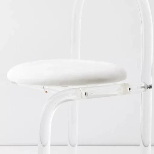 GigiandTom Arch Lucite Accent Chair White