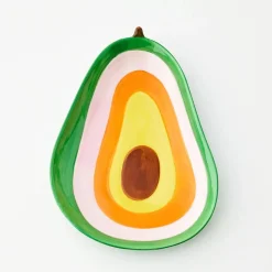 GigiandTom Avocado Ceramic Plate Green