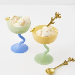 GigiandTom Bee Mine Brass Dessert Tea Spoon Set