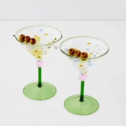 GigiandTom Bijoux Martini Cocktail Glass Set