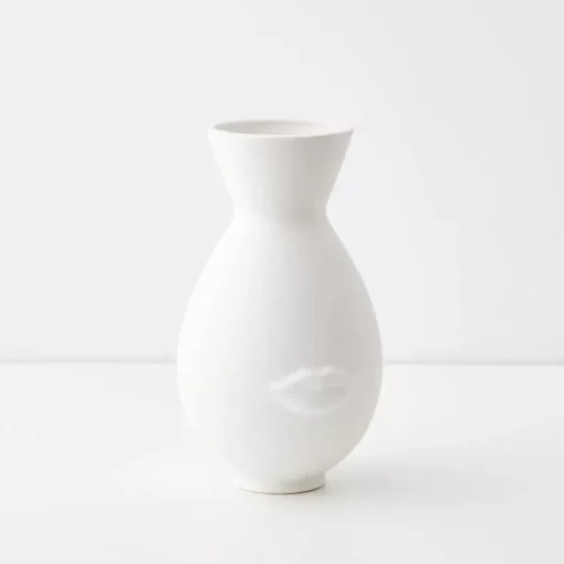 GigiandTom Bisous Ceramic Urn Vase White