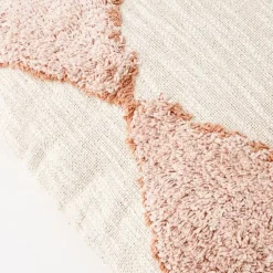 GigiandTom Boho Cotton Cushion With Insert Nude/Pink