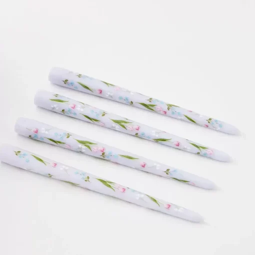 GigiandTom Bouquet Soy Taper Candle 4 Pack Lilac