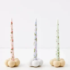 GigiandTom Bouquet Soy Taper Candle 4 Pack Sage