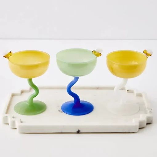 GigiandTom Bumble Cocktail Glass Green/Blue