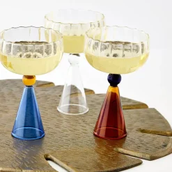 GigiandTom Champagne Cocktail Glass Clear/Navy