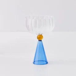 GigiandTom Champagne Cocktail Glass Clear/Navy