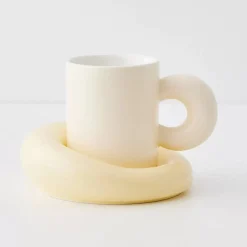 GigiandTom Cloud Ceramic Mug Set Yellow