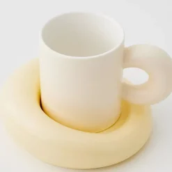 GigiandTom Cloud Ceramic Mug Set Yellow