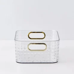 GigiandTom Bathroom Storage*Crystal Cut Storage Container Clear