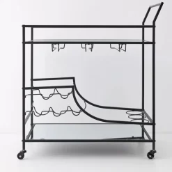 GigiandTom Double Decker Bar Cart Black