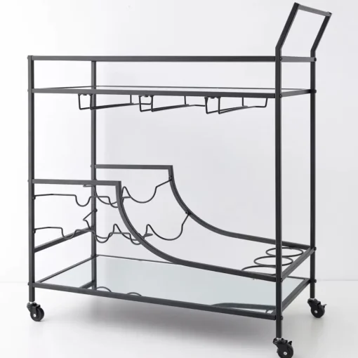 GigiandTom Double Decker Bar Cart Black