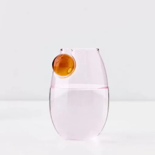 GigiandTom Droplet Glass Tumbler Set Pink