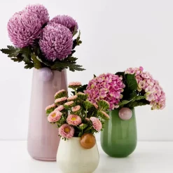 GigiandTom Droplet Large Coloured Glass Vase Pink