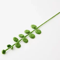 GigiandTom Eucalyptus Hand Knitted Crochet Flower Green