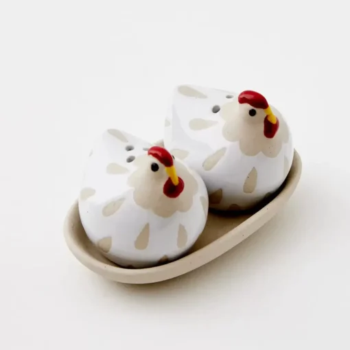 GigiandTom Feeling Clucky Ceramic Salt & Pepper Shakers