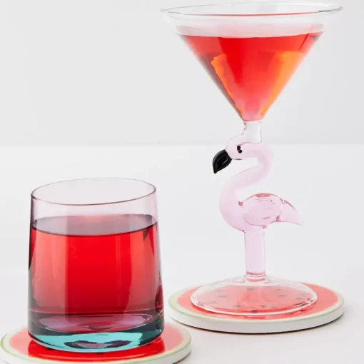 GigiandTom Flamingo Stem Cocktail Glass
