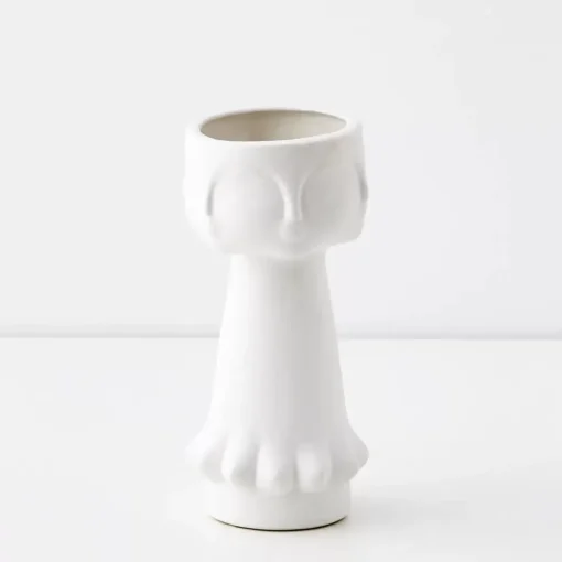GigiandTom Gemelli Ceramic Vase White