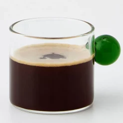 GigiandTom Mugs & Teacups*Glass Espresso Coffee Cup Green