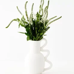 GigiandTom Grecian Ceramic Urn Vase White