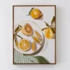GigiandTom Lemon Slices Framed Canvas Oil Painting