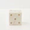 GigiandTom Marble Dice Sculpture White