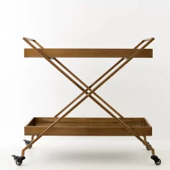 GigiandTom Metal Bar Cart Gold