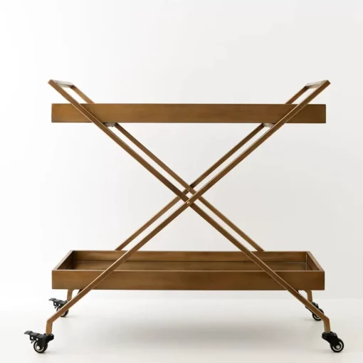 GigiandTom Metal Bar Cart Gold