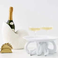 GigiandTom Tableware*Monstera Metal Coaster Set Gold