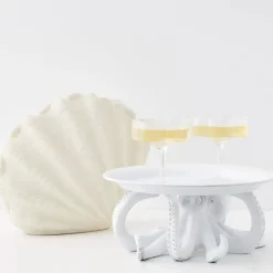 GigiandTom Otis Octopus Resin Decorative Tray White