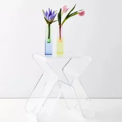 GigiandTom Paperclip Acrylic Side Table Clear