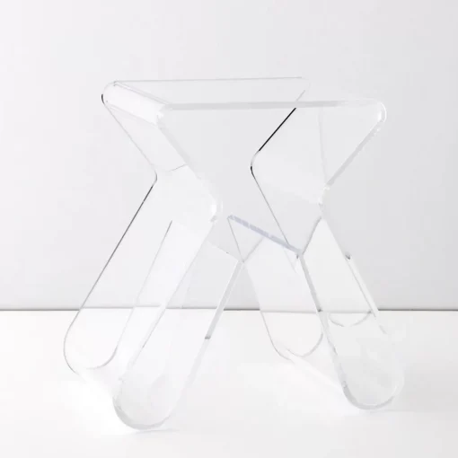 GigiandTom Paperclip Acrylic Side Table Clear