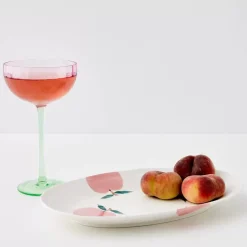 GigiandTom Peachy Keen Ceramic Serving Platter
