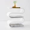 GigiandTom S Bend Acrylic Side Table White