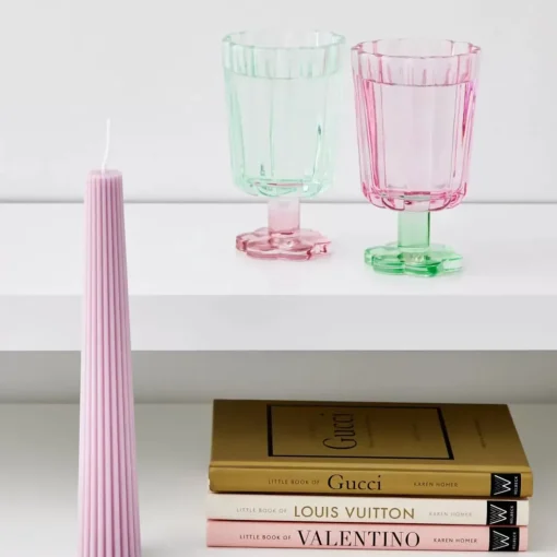 GigiandTom Soy Taper Candle Pink