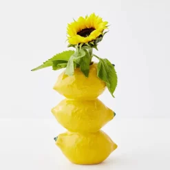 GigiandTom Stacked Lemon Ceramic Vase