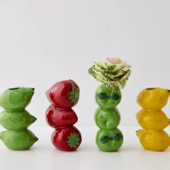 GigiandTom Stacked Lemon Ceramic Vase