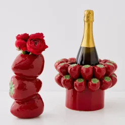 GigiandTom Stacked Strawberry Ceramic Vase