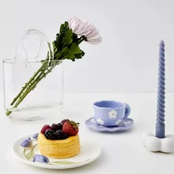 GigiandTom Tulip Ceramic Decorative Plate Purple