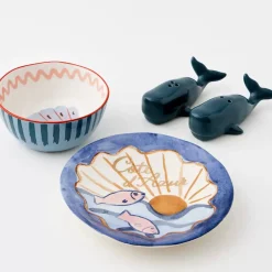 GigiandTom Wally Whale Ceramic Salt & Pepper Shakers