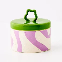 GigiandTom Whorl Kitchen Ceramic Canister Small