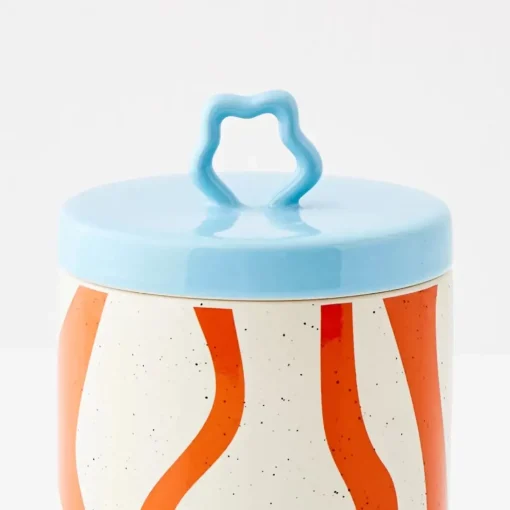 GigiandTom Whorl Kitchen Ceramic Canister Medium