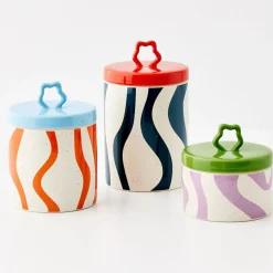 GigiandTom Whorl Kitchen Ceramic Canister Medium
